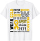 Gold for a Child Fight Warriors Childhood Cancer Awareness T-Shirt - T-Shirt | White