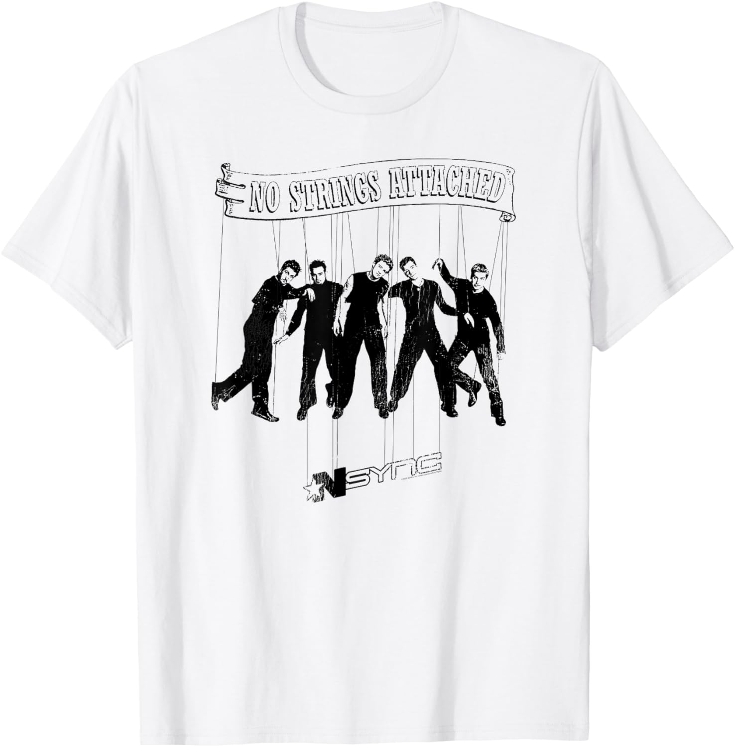NSYNC Official No Strings Attached T-Shirt - T-Shirt | White