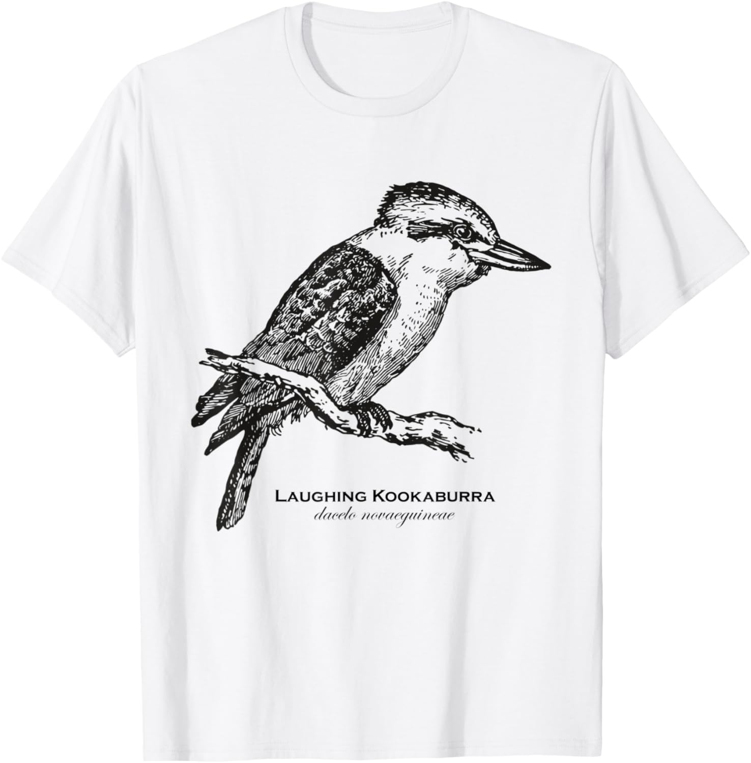 Vintage Animal Retro Wildlife Kookaburra T-Shirt - T-Shirt | White