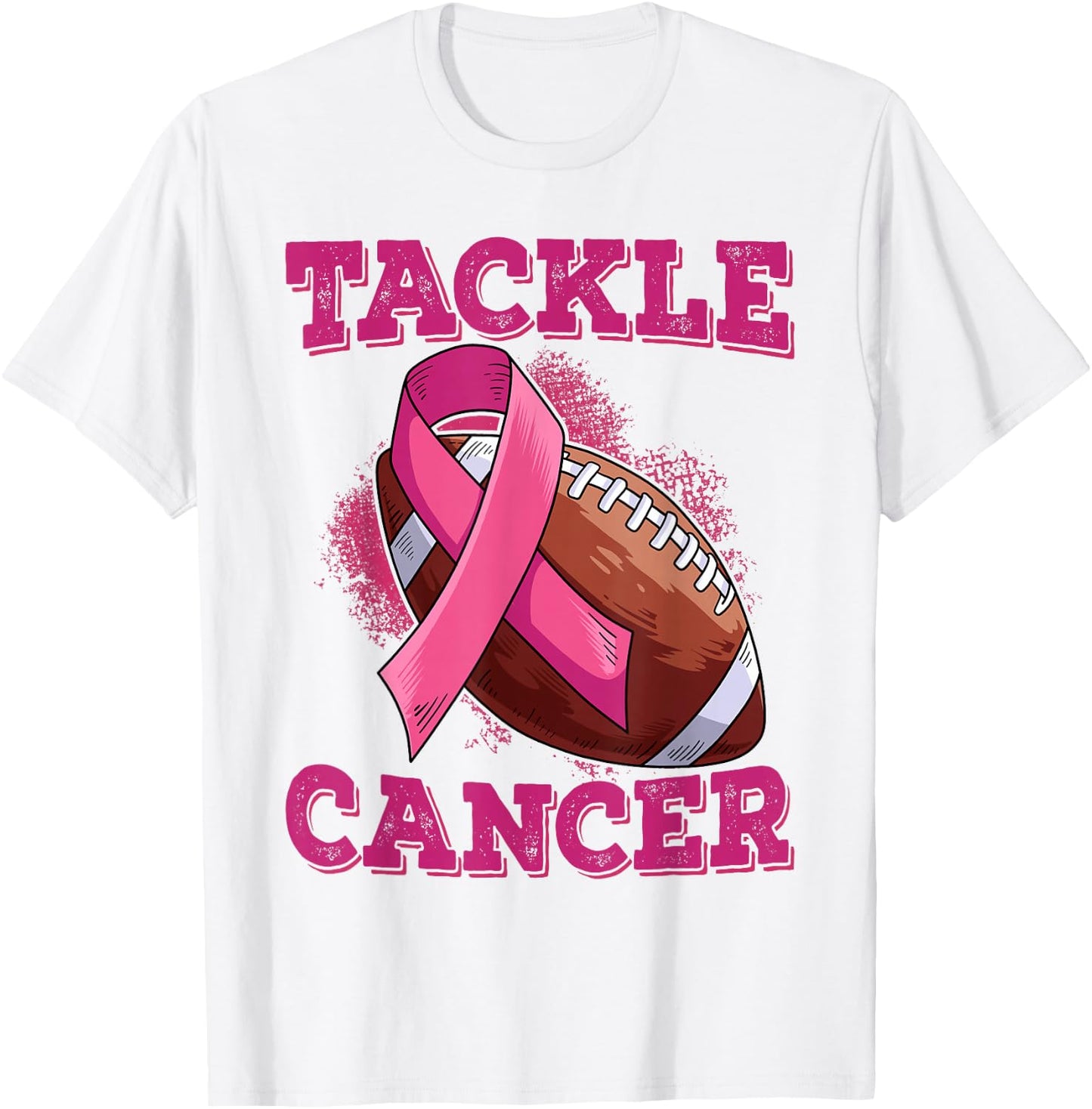 Tackle Breast Cancer T-Shirt - T-Shirt | White