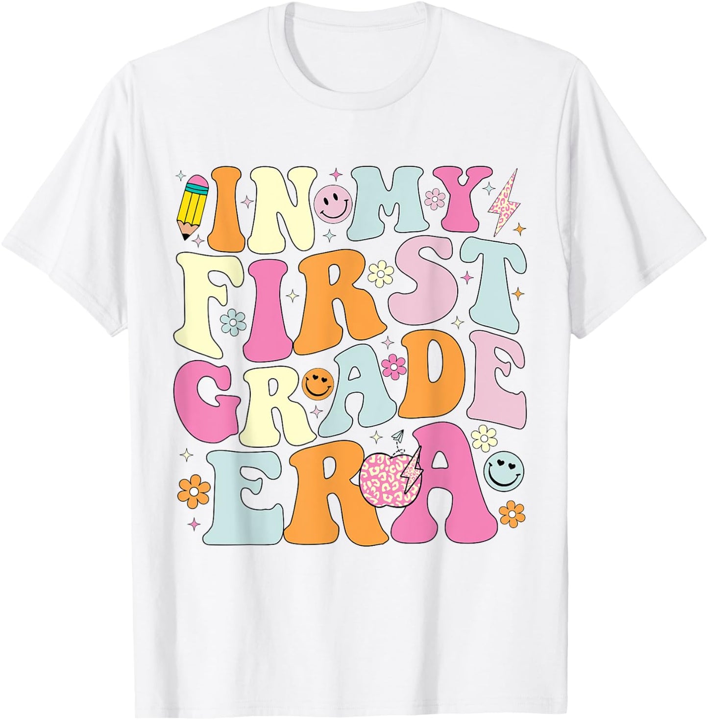 In My First Grade Era 1st Grade Girl Teacher Back to School T-Shirt - T-Shirt | White