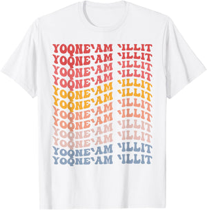 Yoqneam Illit City Groovy Retro T-Shirt - T-Shirt | White