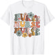Leopard Wildflowers Nurse Appreciation Registered Nurse T-Shirt - T-Shirt | White