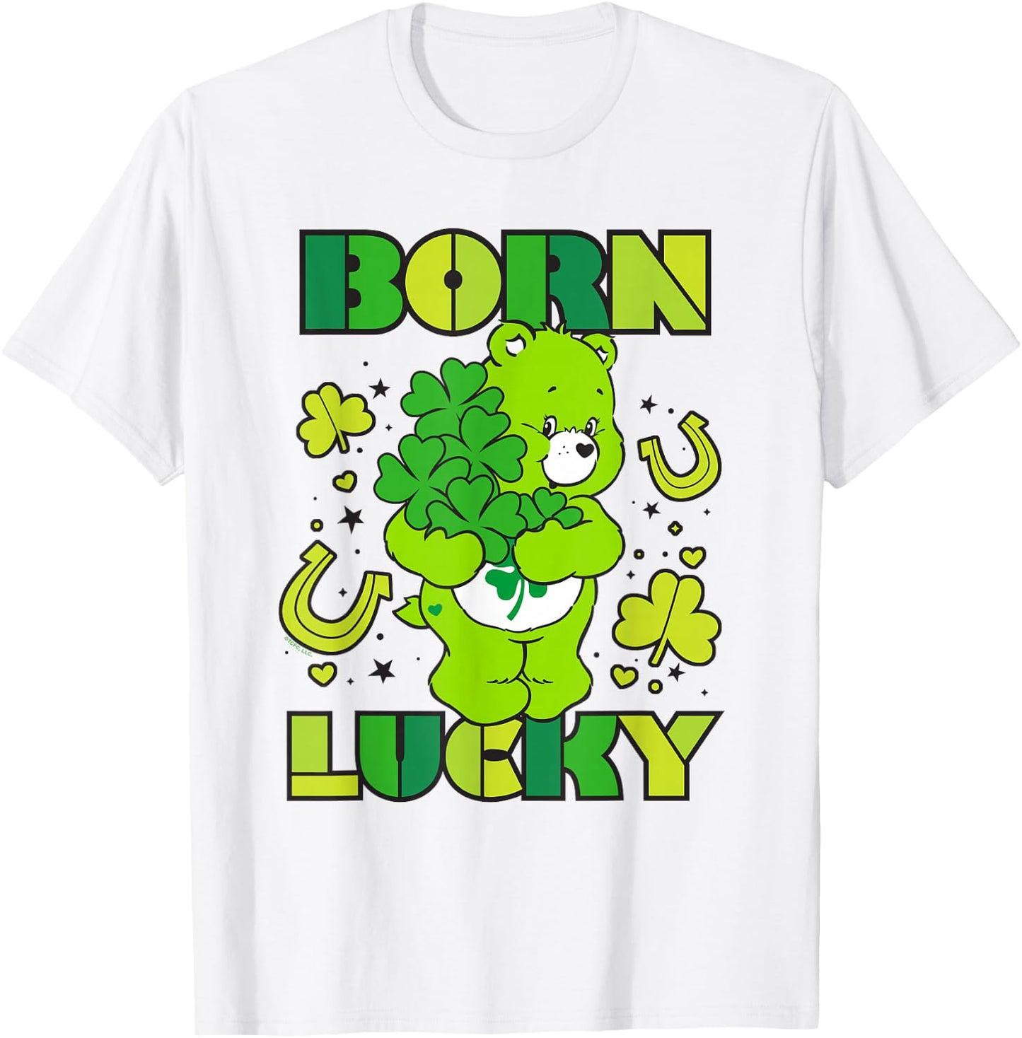 Care Bears Born Lucky Good Luck Bear T-Shirt - T-Shirt | White