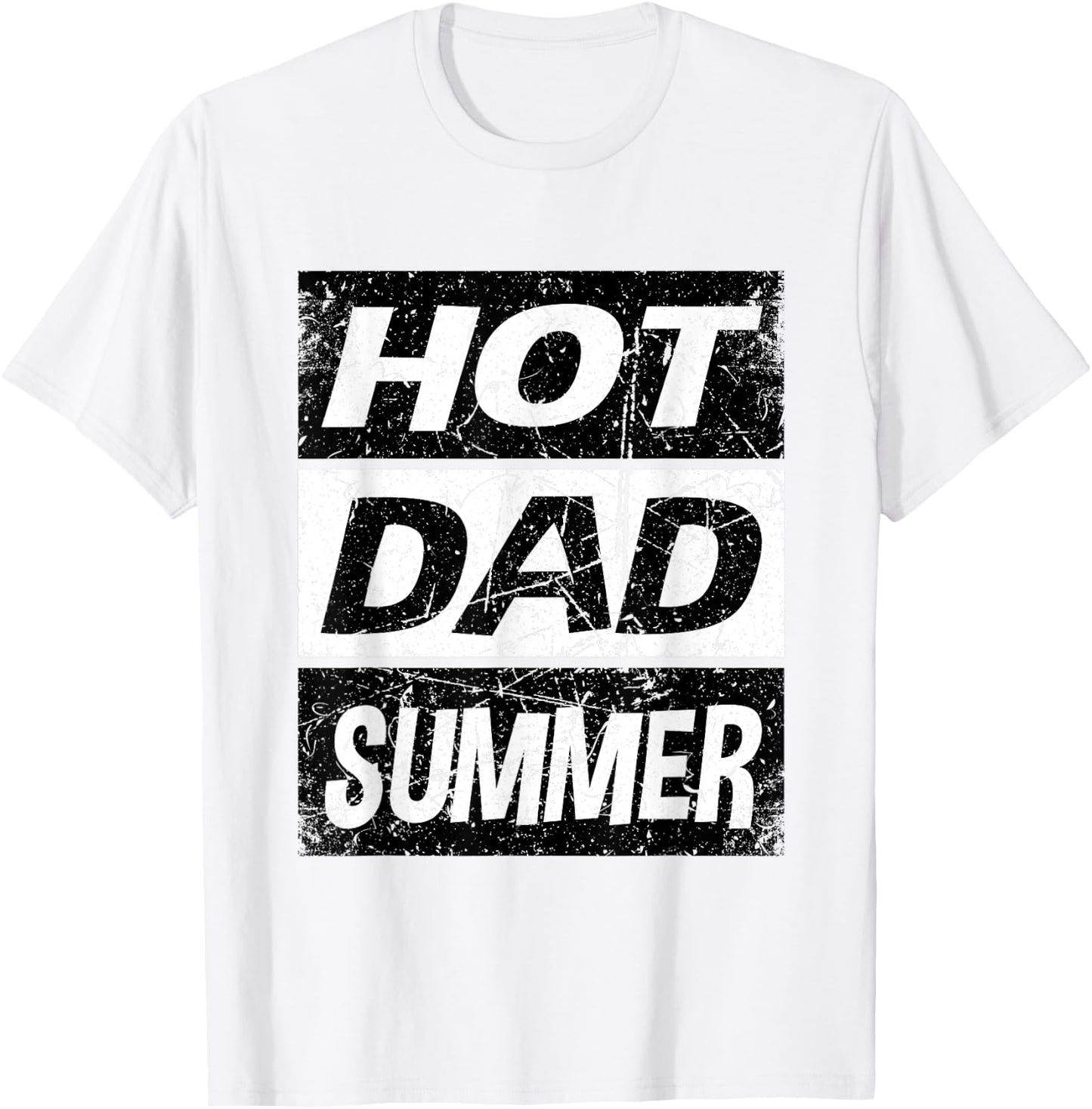 Retro Hot Dad Summer Shirt Fathers Day Rad Girl Dad T-Shirt - T-Shirt | White