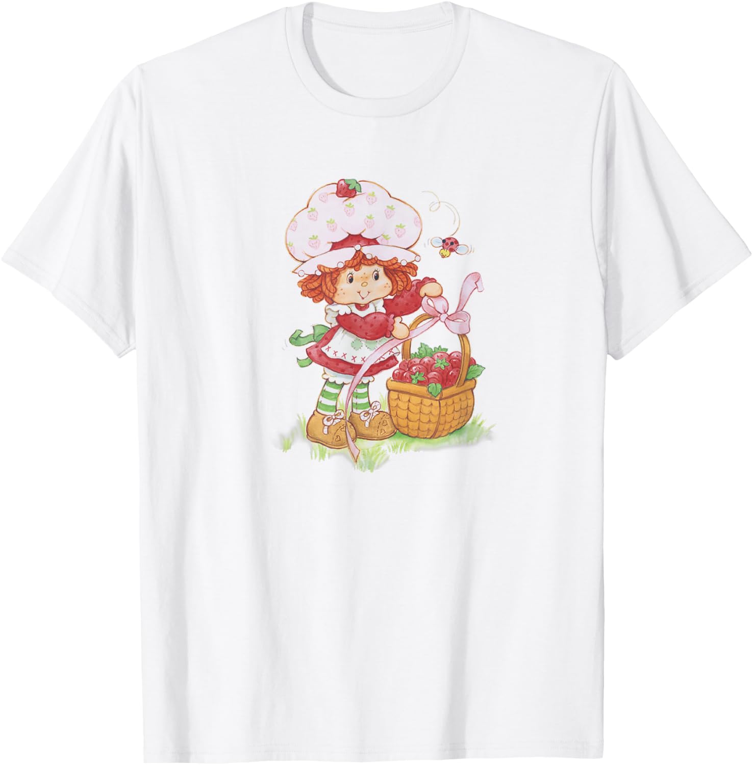 Strawberry Shortcake Berry Basket Portrait T-Shirt - T-Shirt | White