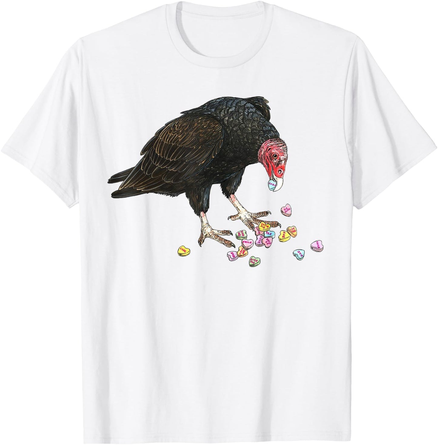 Eat Your Heart Out Turkey Vulture Snack Attack T-Shirt - T-Shirt | White