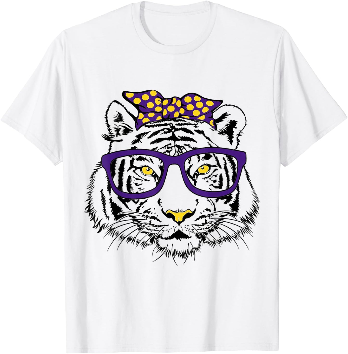 Purple & Gold Vibes, Purple & Gold Squad, Love Purple & Gold T-Shirt - T-Shirt | White