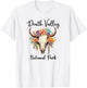 DEATH VALLEY NATIONAL PARK Skull with Colorful Flowers T-Shirt - T-Shirt | White