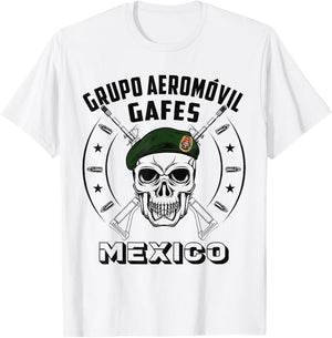 GAFES Mexico Special Force Military Fuerzas Especiales T-Shirt - T-Shirt | White
