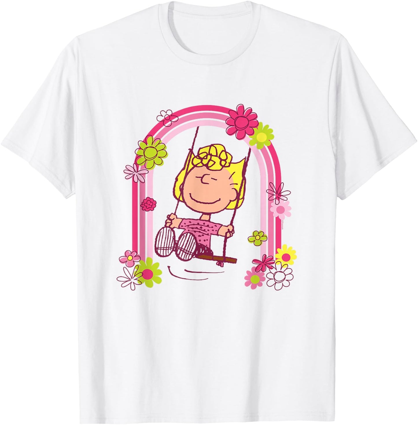 Peanuts - Sally Rainbow Swing T-Shirt - T-Shirt | White