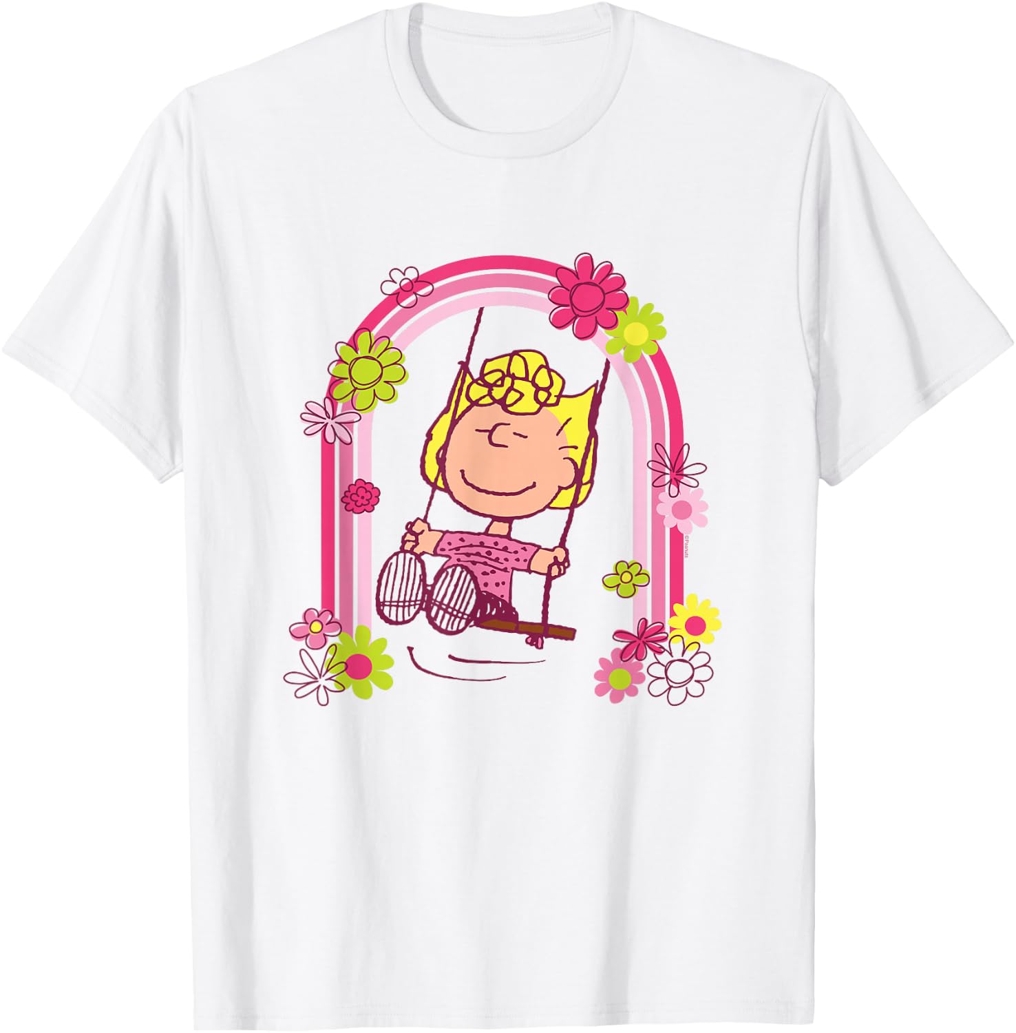 Peanuts - Sally Rainbow Swing T-Shirt - T-Shirt | White