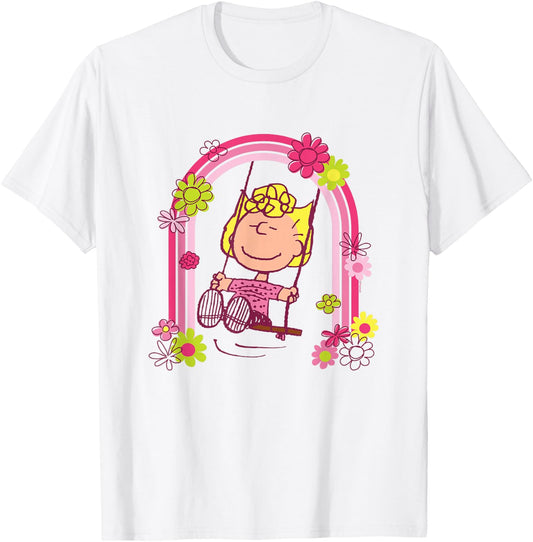 Peanuts - Sally Rainbow Swing T-Shirt - T-Shirt | White