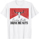 Vintage Leopard Bull Skull Cowboy Butts Drive Me Nuts T-Shirt - T-Shirt | White