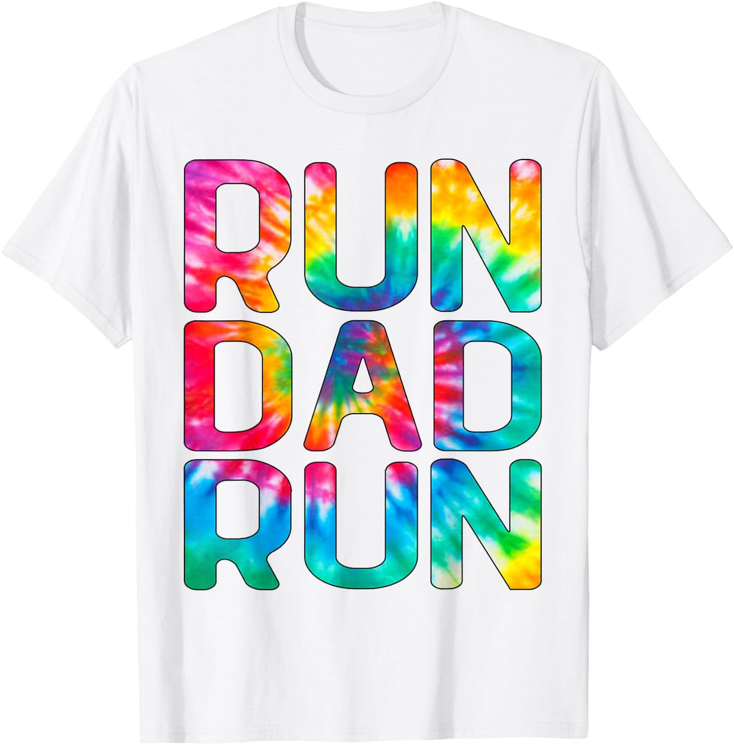 Run Dad Run Marathon Running Spectator T-Shirt - T-Shirt | White