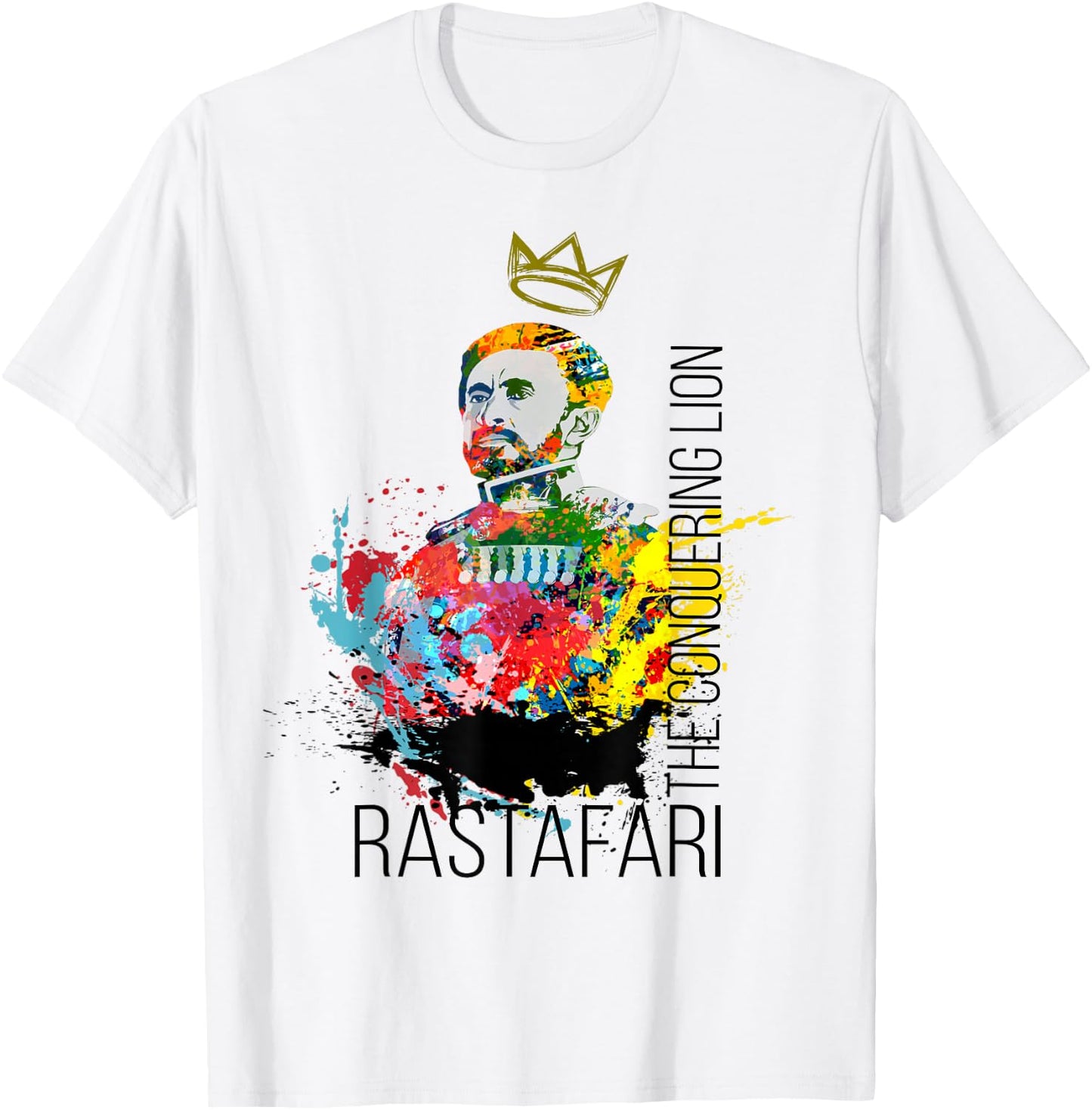 Haile Selassie Portrait T-Shirt - T-Shirt | White