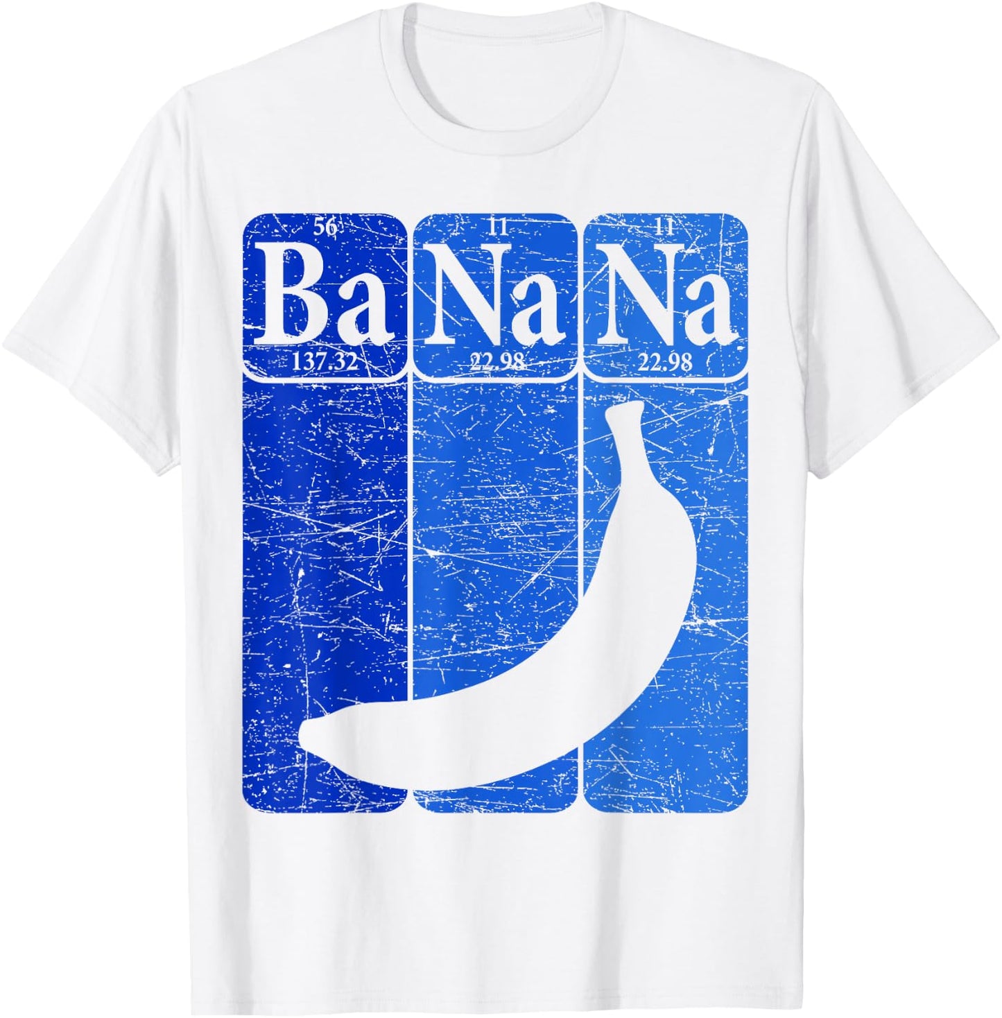 Banana Periodic Table Elements Banana Lover Fruit Nerd T-Shirt - T-Shirt | White