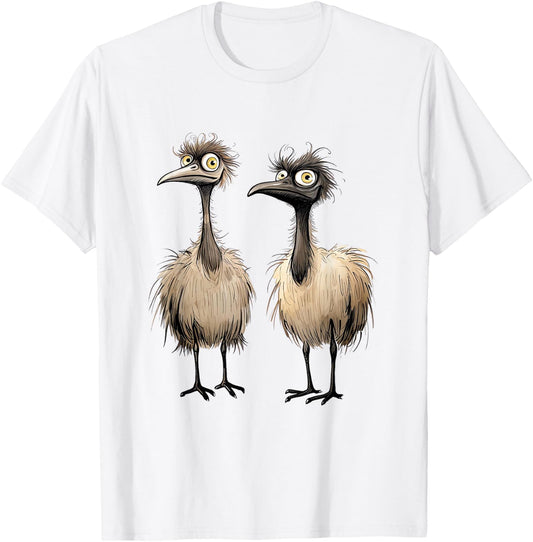 Silly Wacky Bird Shirt Coots Bird Super Funny T-Shirt - T-Shirt | White