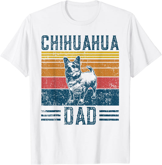 Dog Chihuahua Papa - Vintage Chihuahua Dad Women T-Shirt - T-Shirt | White