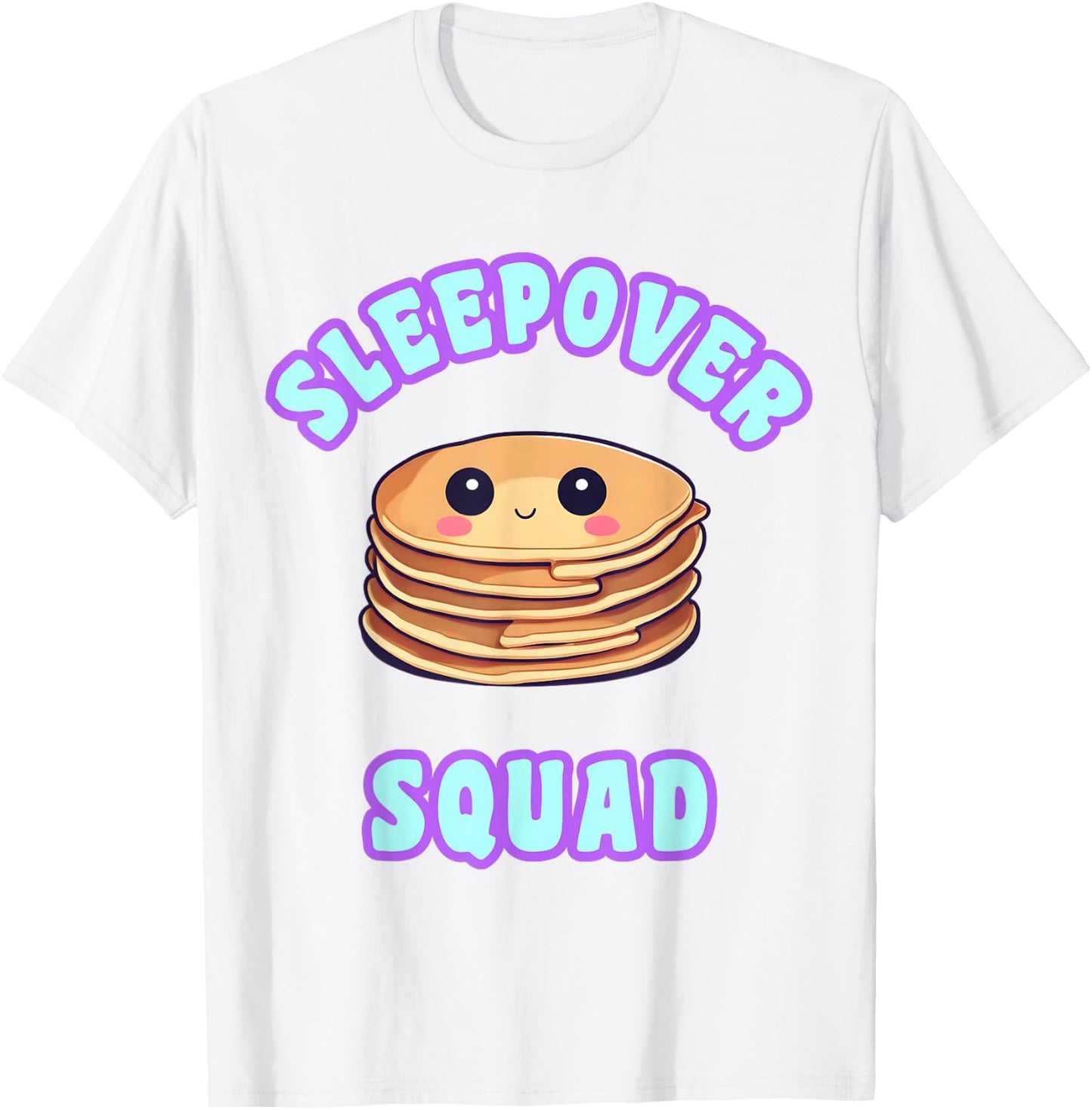 Sleepover Party Squad Kawaii Pizza Tea Slumber Kit T-Shirt - T-Shirt | White