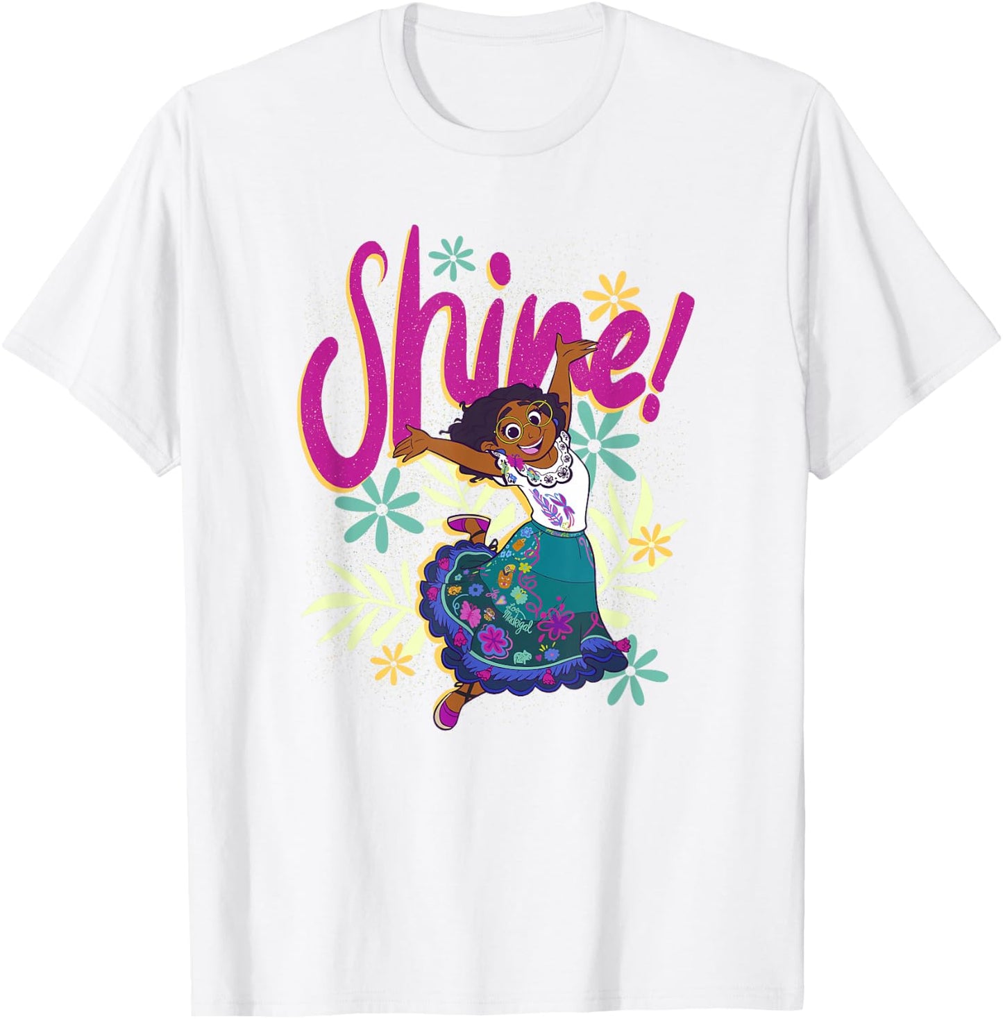 Disney Encanto Mirabel Shine Floral Dance T-Shirt - T-Shirt | White