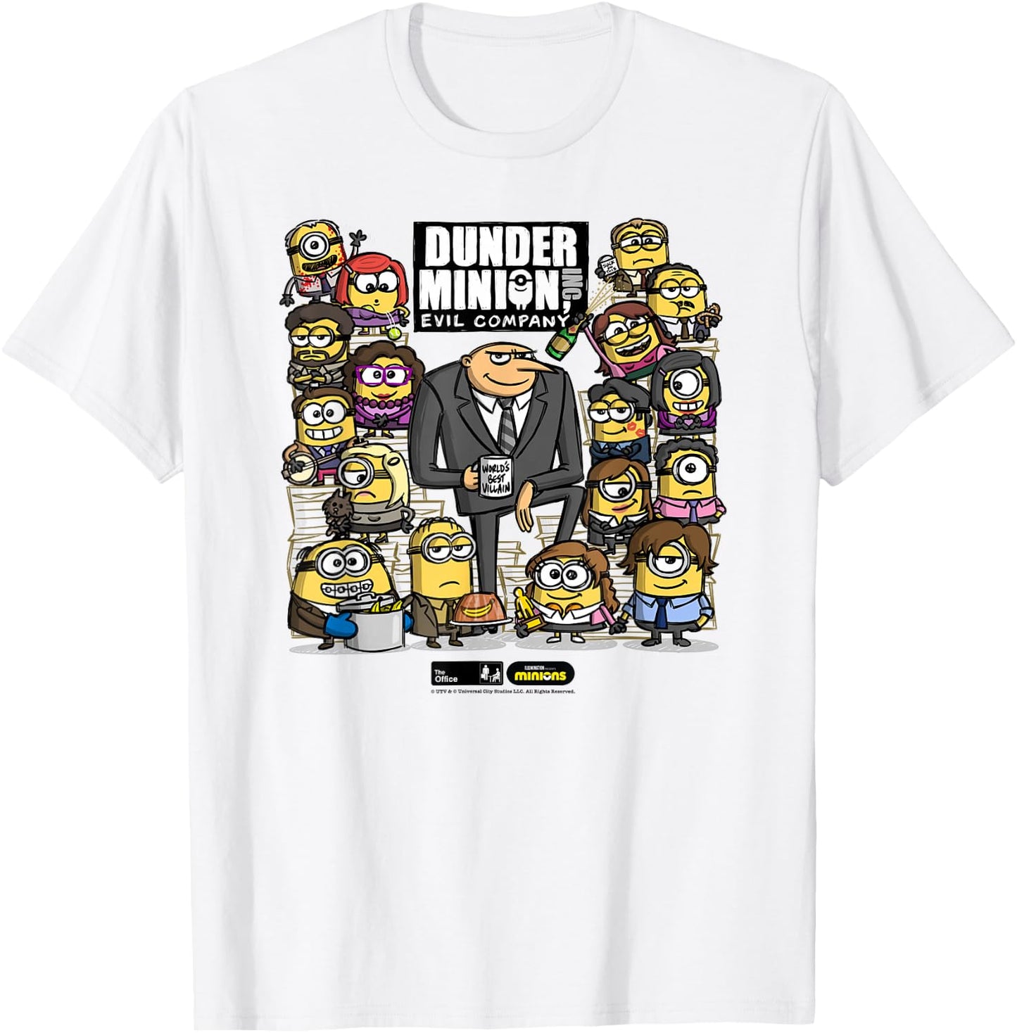 The Office X Minions Characters T-Shirt - T-Shirt | White