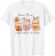 Hocus Pocus I Need Coffee To Focus Vintage Halloween T-Shirt - T-Shirt | White