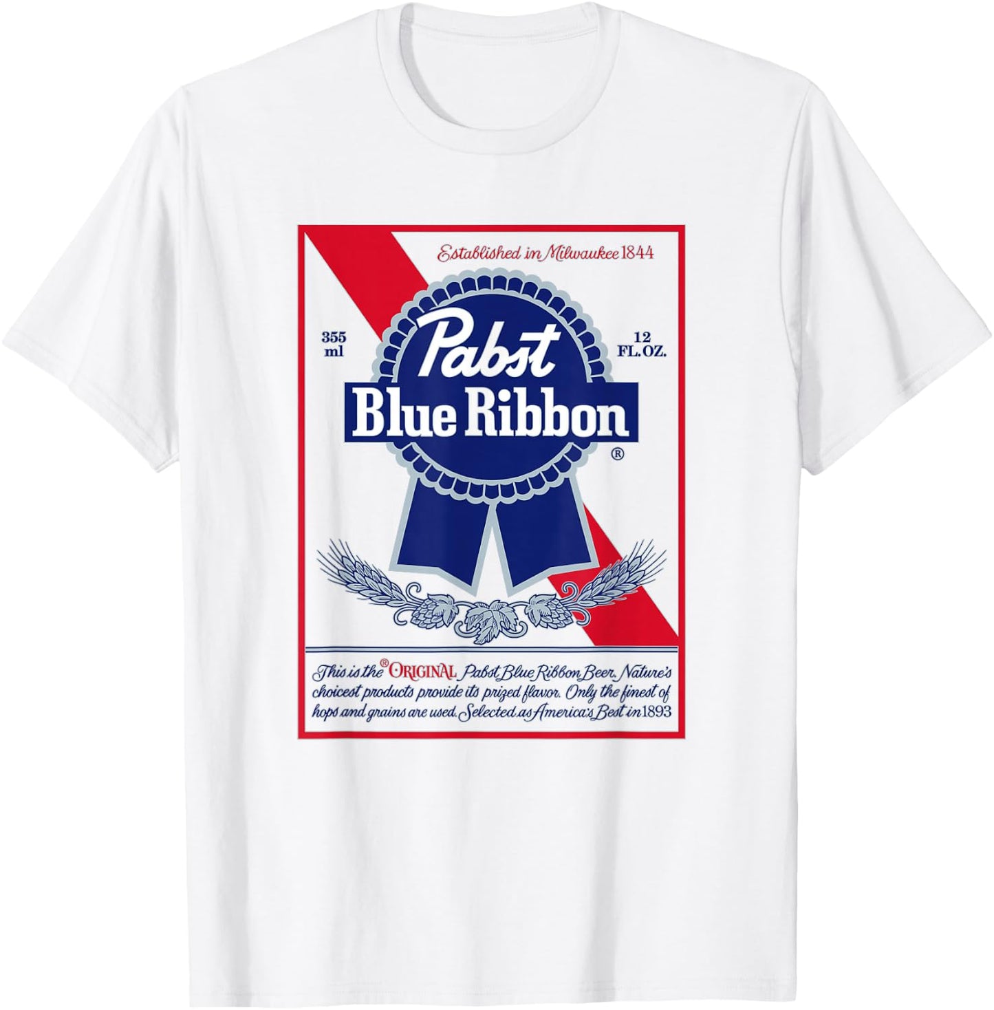 Pabst Blue Ribbon Classic T-Shirt - T-Shirt | White