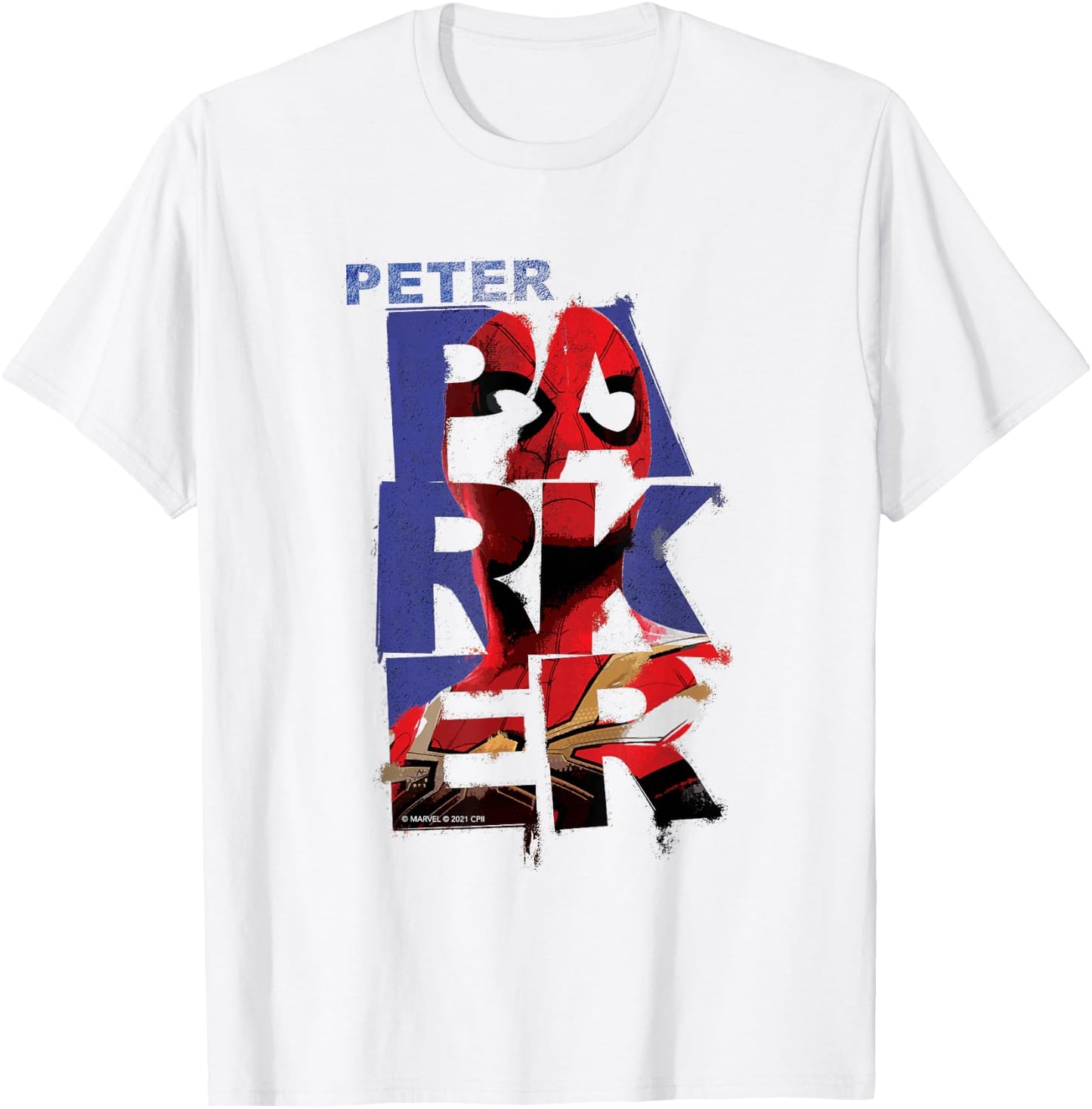 Marvel Spider-Man: No Way Home Peter Parker Letters T-Shirt - T-Shirt | White