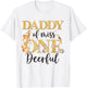 Daddy of Miss One-deer-ful Girl 1st Birthday Cute Deer T-Shirt - T-Shirt | White