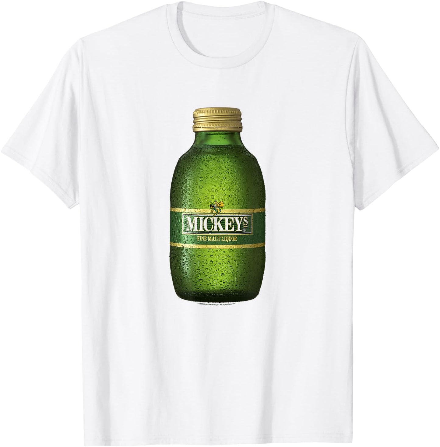 Coors Brewing Company Mickey's Fine Malt Liquor Epic Bottle T-Shirt - T-Shirt | White
