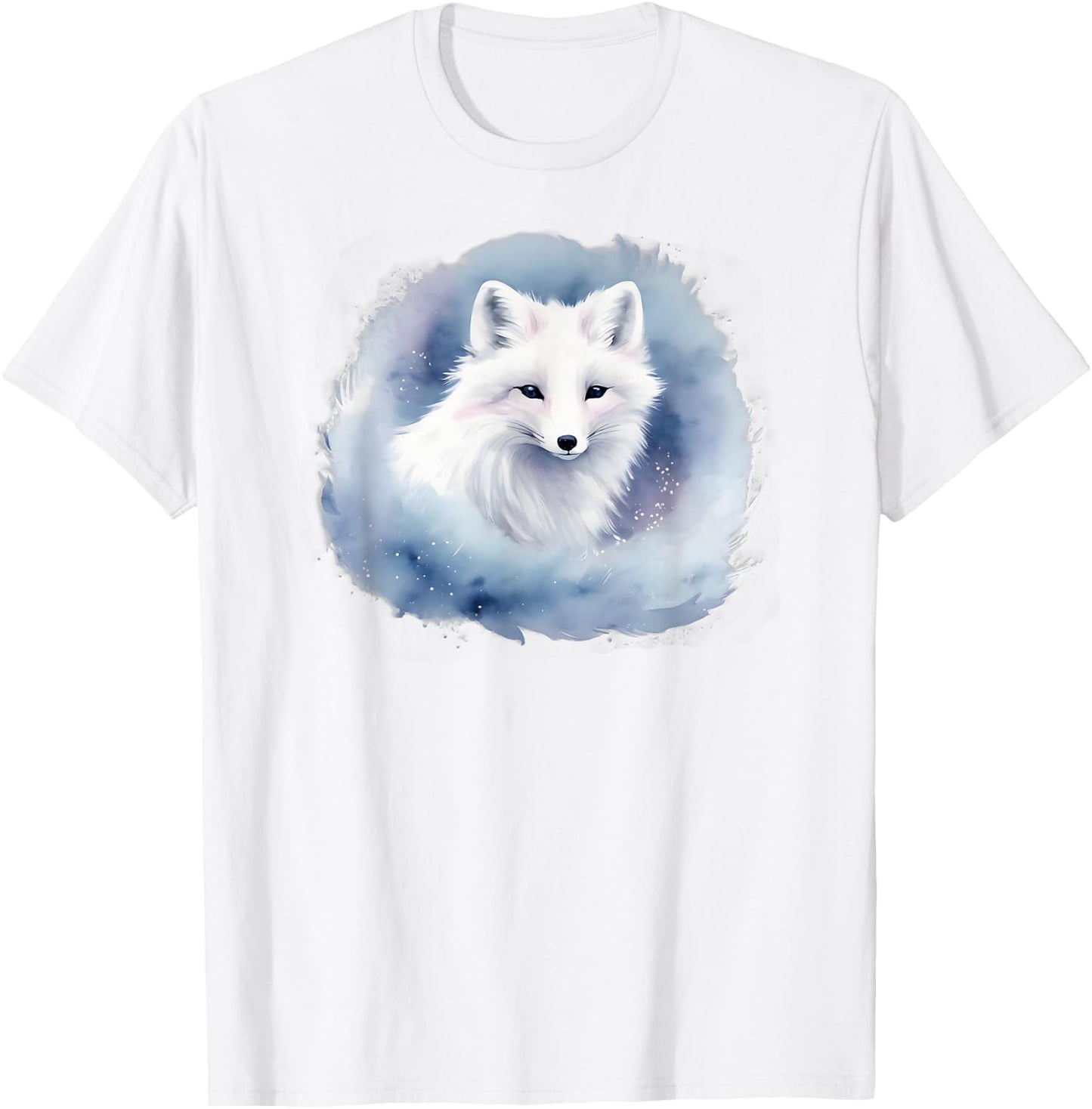Watercolor of a Beautiful Arctic Fox T-Shirt - T-Shirt | White