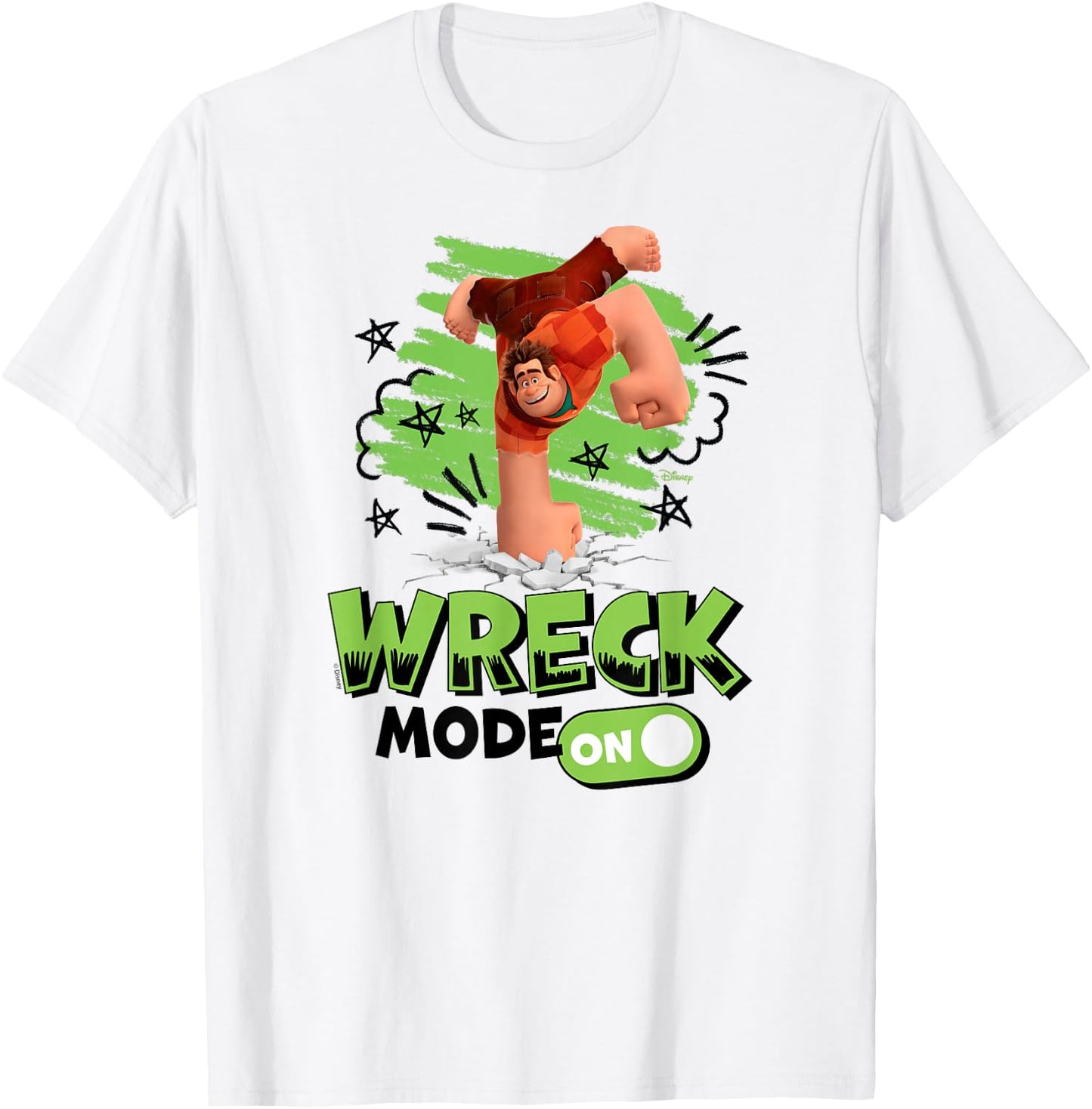 Wreck It Ralph - Wreck Mode On Punch T-Shirt - T-Shirt | White