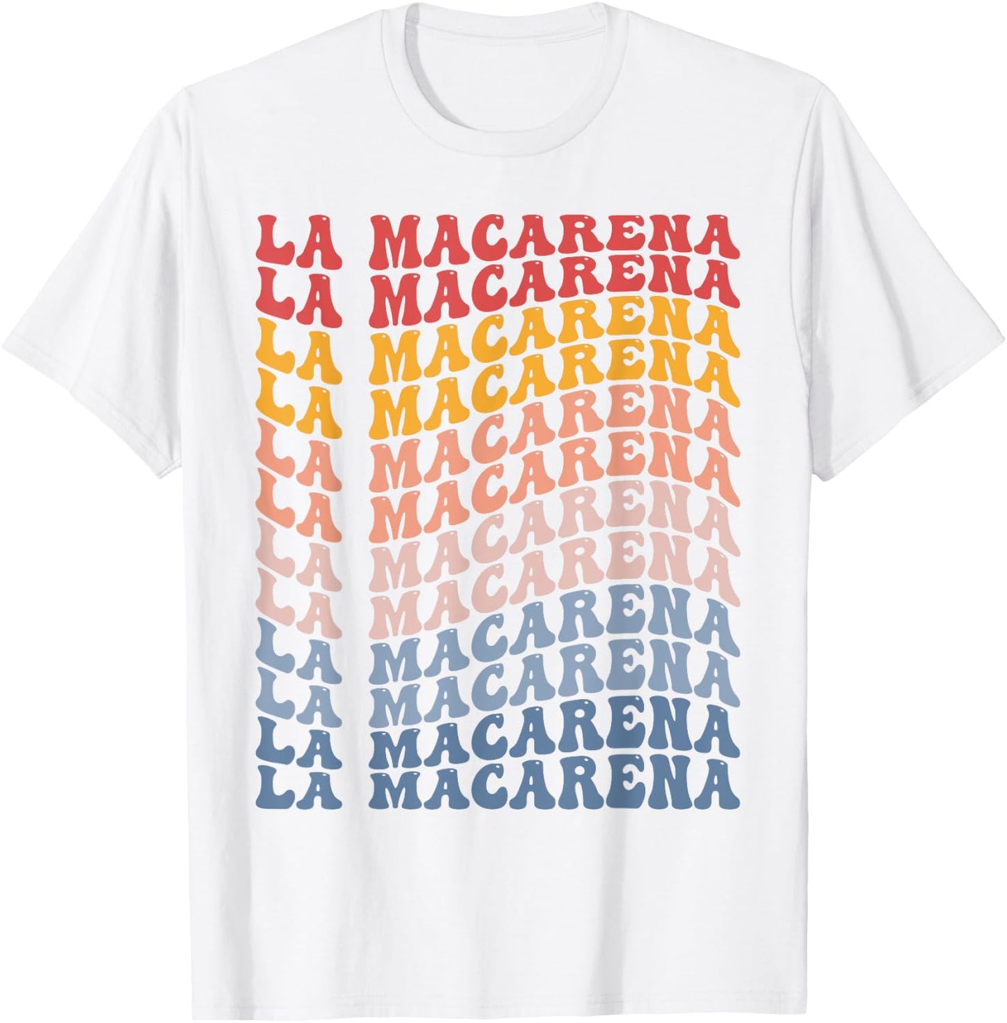 La Macarena City Groovy Retro T-Shirt - T-Shirt | White