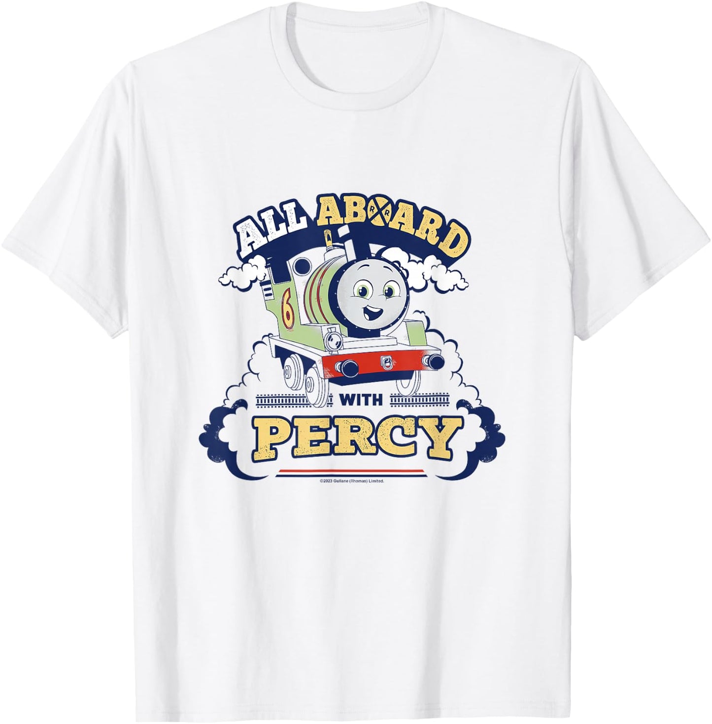 Thomas & Friends - All on Board with Percy T-Shirt - T-Shirt | White