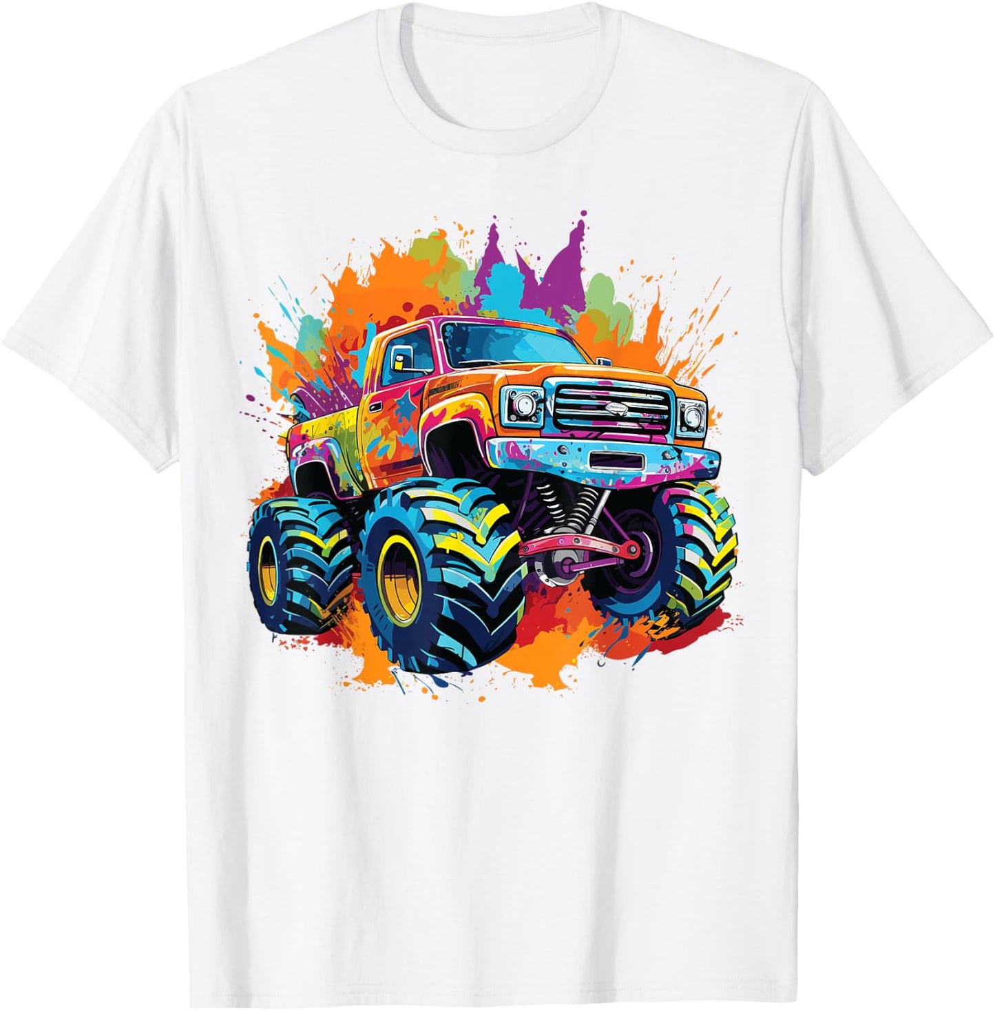 Monster Truck for toddlers Youth & Adults T-Shirt - T-Shirt | White