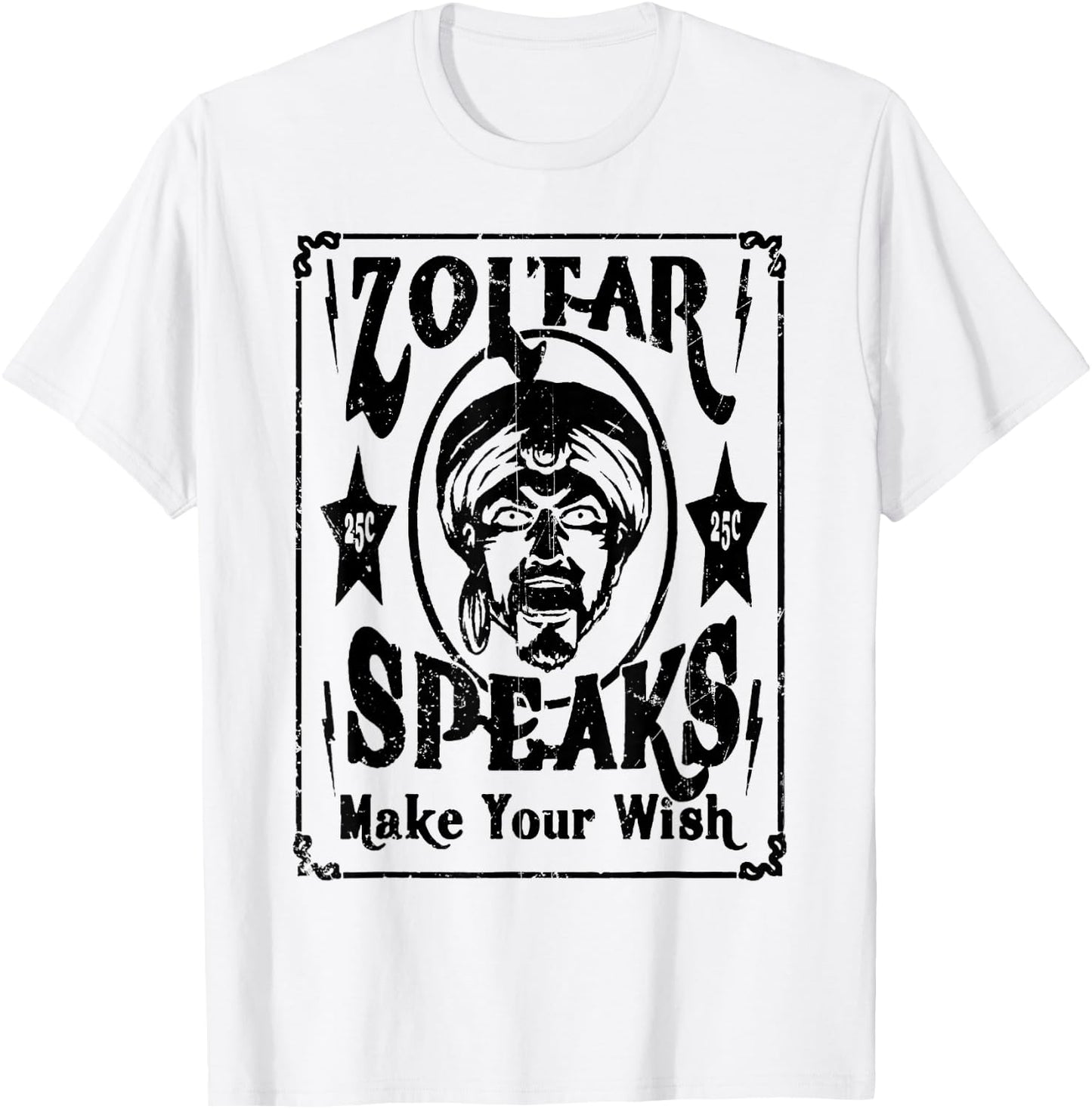 Vintage Zoltar Speaks Make Your Wish T-Shirt - T-Shirt | White