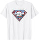 Superman Chrome Logo on White T-Shirt - T-Shirt | White