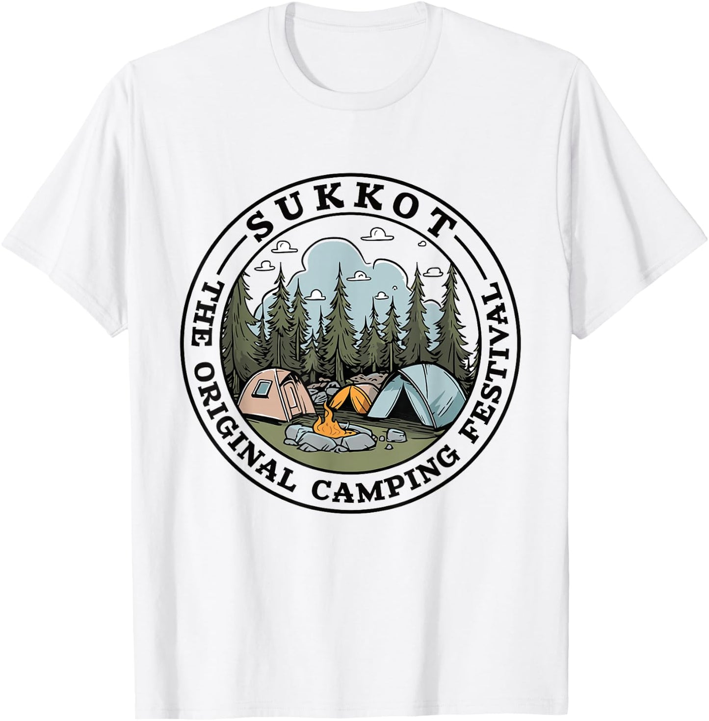 The Original Camping Festival SUKKOT T-Shirt - T-Shirt | White