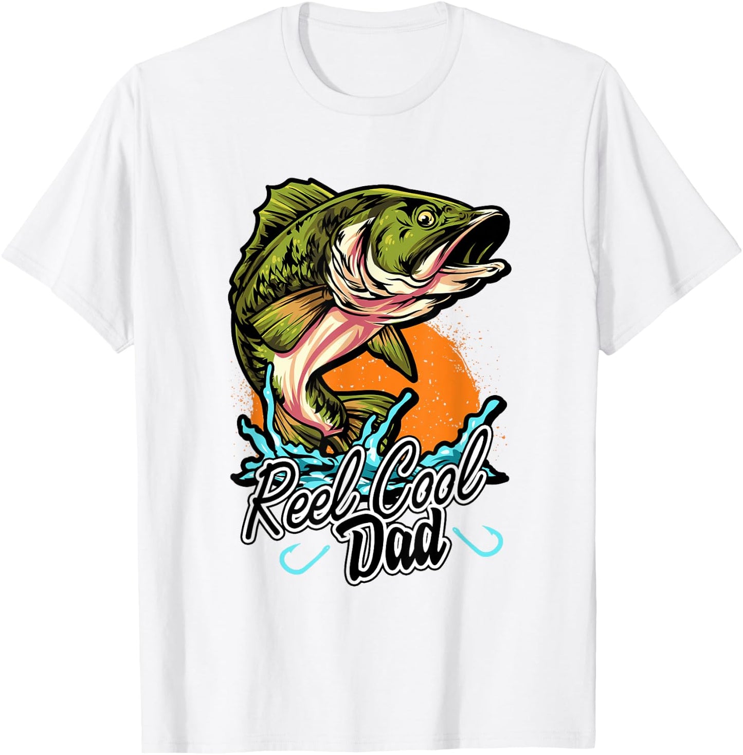 Funny Reel Fishing Fish Fisherman Fathers Dad Angling Angler T-Shirt - T-Shirt | White