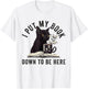 I Put My Book Down To Be Here Bookworm Reader Love Reading T-Shirt - T-Shirt | White