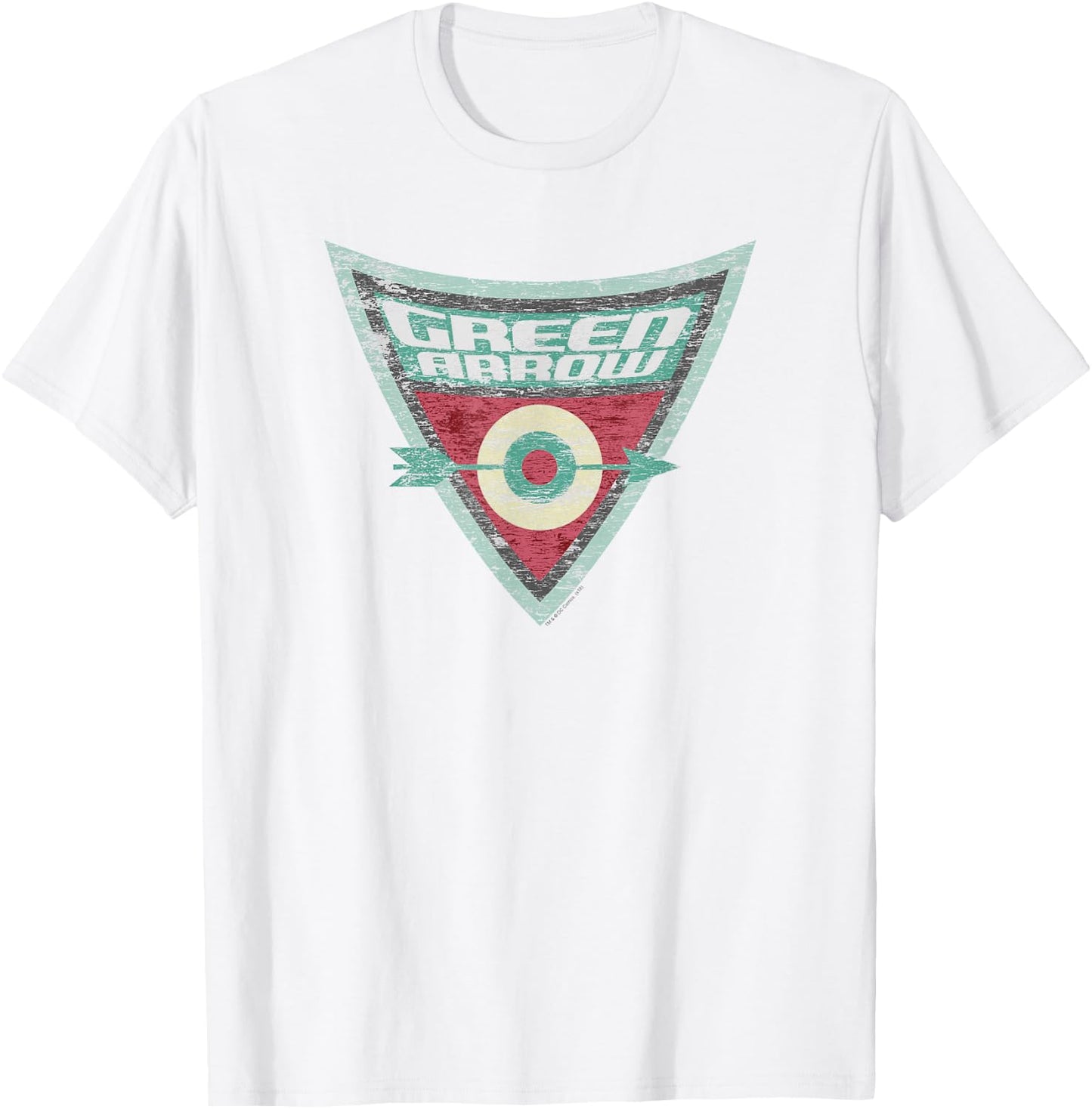 Batman: The Brave and the Bold Green Arrow Shield T-Shirt - T-Shirt | White