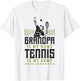 Funny Tennis Player Racket Grandpa Grandpa Is My Name Tennis T-Shirt - T-Shirt | White