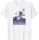 Peanuts - Snoopy Woodstock Ski Stripes T-Shirt - T-Shirt | White