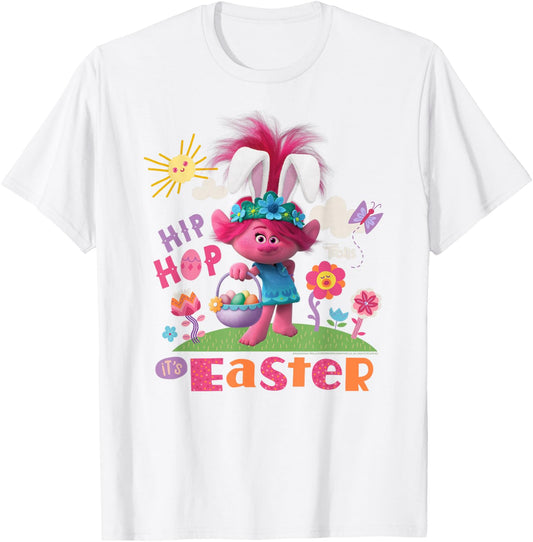 DREAMWORKS TROLLS Poppy Hip Hop Easter Kids T-Shirt - T-Shirt | White