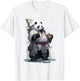 Monk Panda T-Shirt - T-Shirt | White