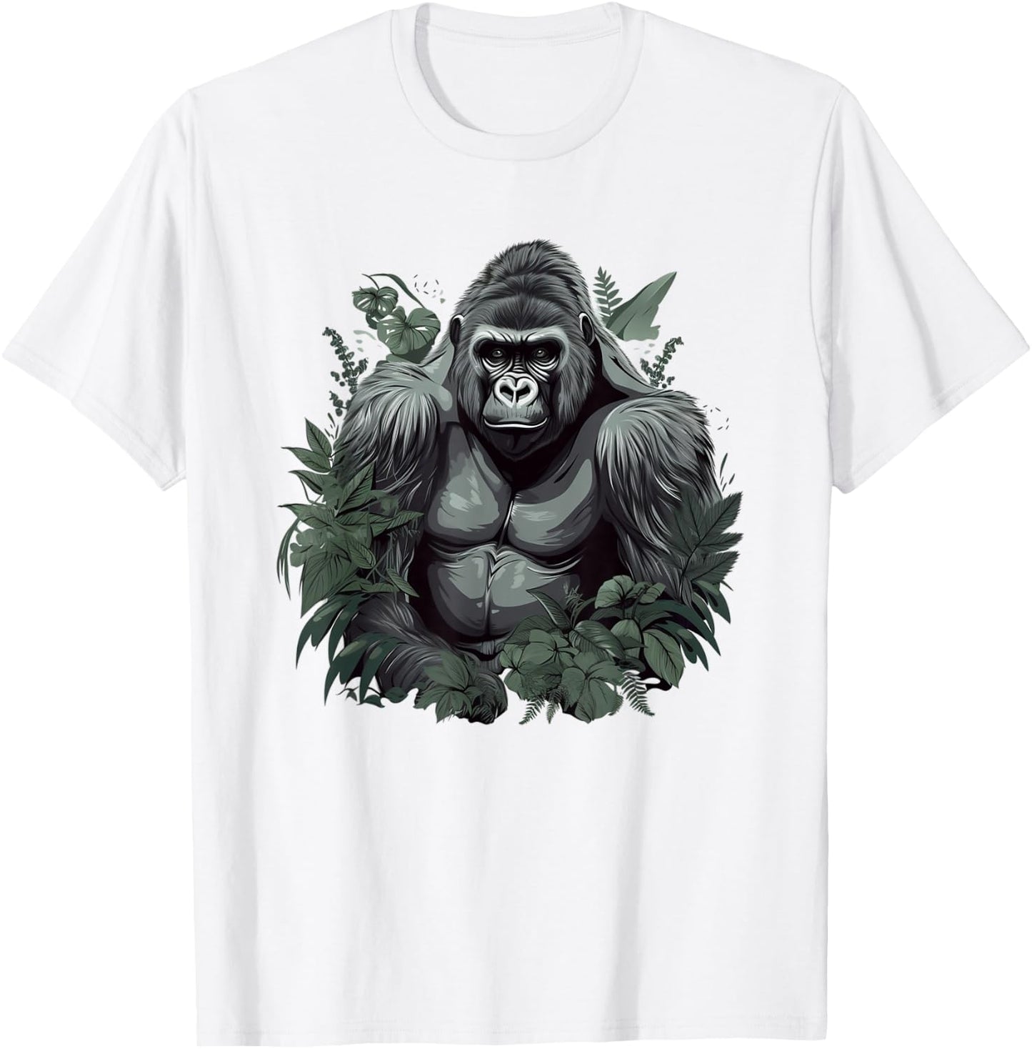 Gorilla Art Women Kids Primate Gorilla Lover T-Shirt - T-Shirt | White