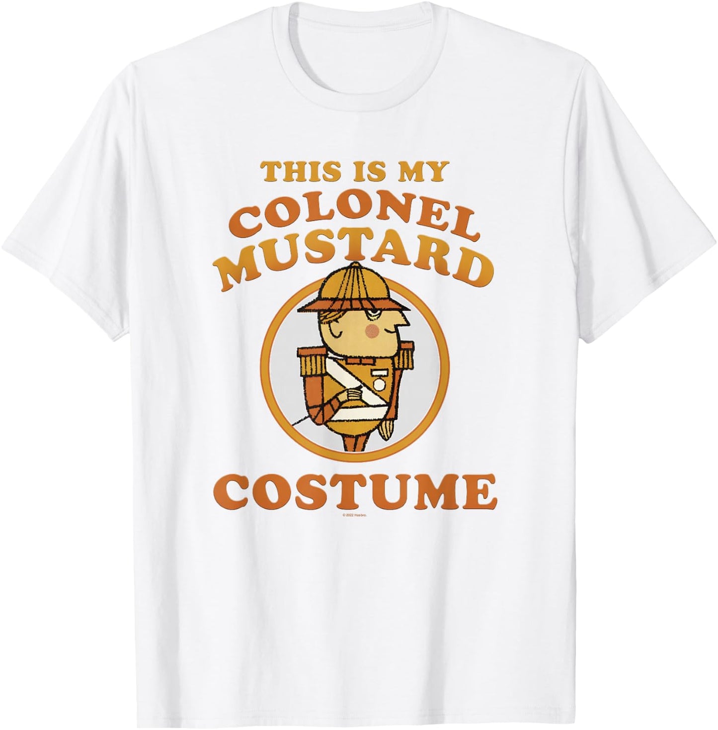 Clue This Is My Colonel Mustard Costume T-Shirt - T-Shirt | White