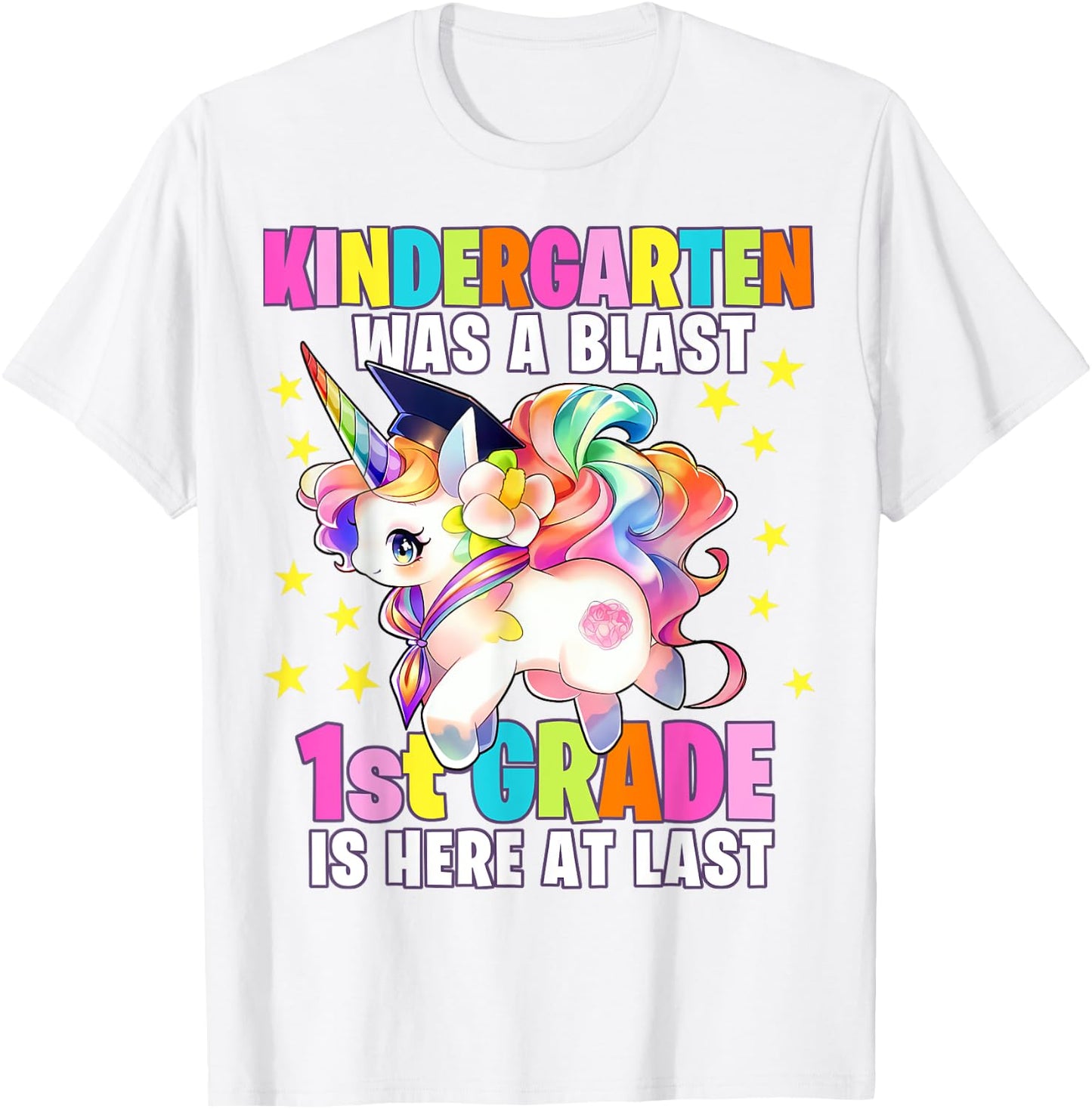 Kindergarten Graduation Unicorn Kindergarten Graduate Girls T-Shirt - T-Shirt | White