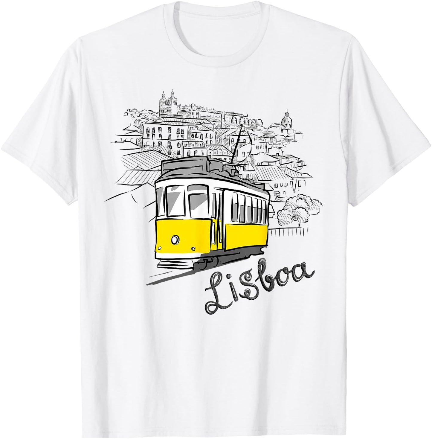 Travel Europe Portugal Lisbon Portuguese Vacation Souvenir T-Shirt - T-Shirt | White